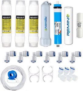 Remino Replacement Service Kit 80 GPD RO Membrane with Housing for 12 L ...