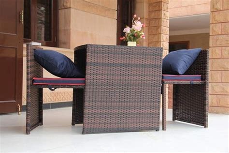 Brit Finesse Garden Wicker Rattan Outdoor Furniture : Amazon.in: Home ...