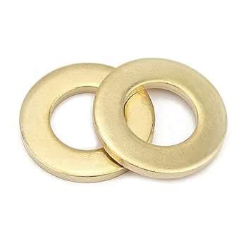 M3 Brass Flat Washer, Pack of 100 : Amazon.in: Home & Kitchen
