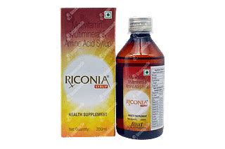 Riconia Syrup 200 Ml - Uses, Side Effects, Dosage, Price | Truemeds