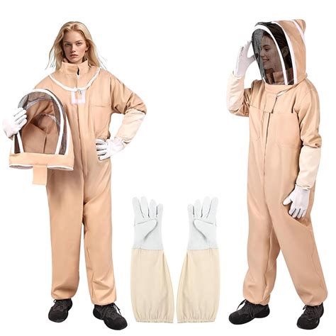 HASTHIP® Beekeeping Suit for Men Women, Full-Body Protective Beekeeping ...