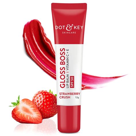 Buy Dot & Key Strawberry Lip Balm (12gm) for Moisturization | Soft and ...