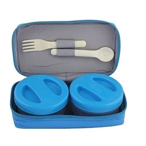 Buy Nayasa Lunch Plus Insulated Soft Pouch Tiffin Lunch Box - Blue ...