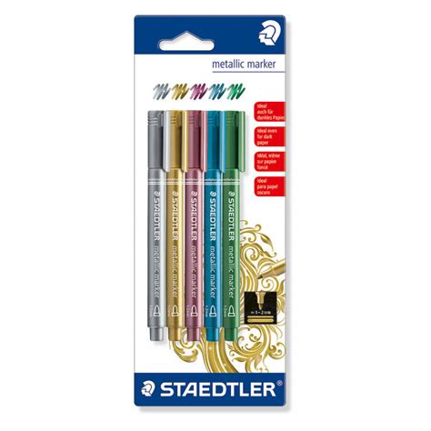 Staedtler Metallic Markers set of 5 | Artzo India