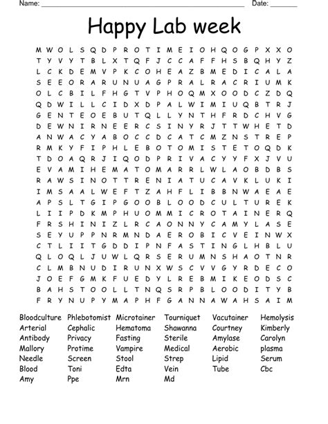 Image result for Lab Week Printable Puzzles