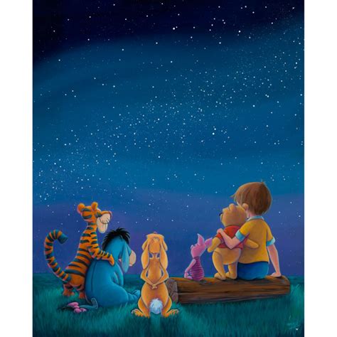 Winnie the Pooh and Pals ''Good Friends Are Like Stars'' Canvas Artwork ...