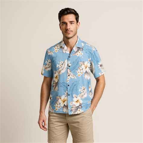 Blue Hawaiian Shirts | Beach & Resort Aloha Shirts – Vacation Style in ...
