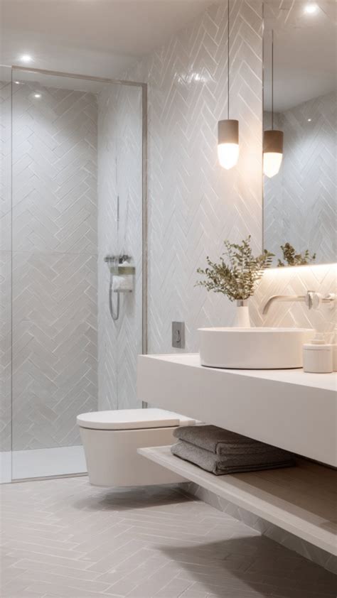 12 Herringbone Tile Bathroom Ideas for Stunning Designs - Glamorous Place