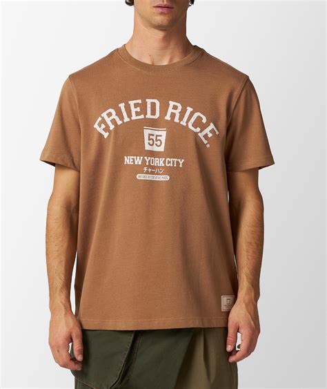 FRIED RICE Collegiate T-Shirt in Braun | SVD