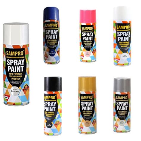 Sampro Aerosol 7 pcs Multipurpose Gold Spray Paint,Chrome Spray Paint ...