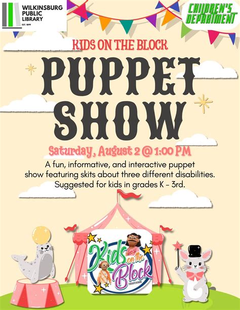 Kids On The Block Puppet Show, 605 Ross Ave, Wilkinsburg, PA, United ...