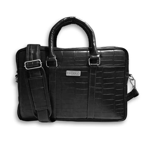 Probus Premium Vegan Crocodile Leather Bag : Ethical Elegance Redefined ...