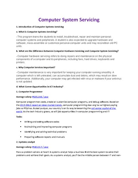Image result for Computer Servicing System Poster