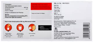 Quicnac 600 Mg Sugar Free Effervescent Orange Flavour Tablet 10 - Uses ...