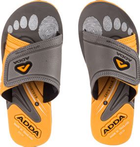 Adda Men Slippers - Buy YLW-GREY Color Adda Men Slippers Online at Best ...
