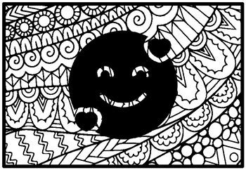 112 Emojis Coloring Pages worksheet by Swati Sharma