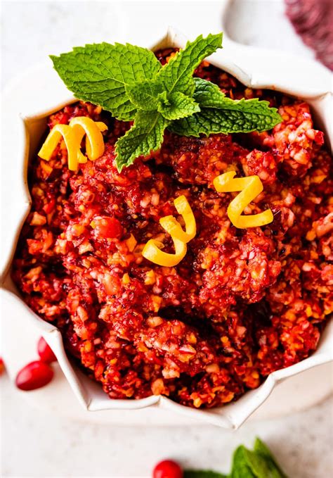 Easy Fresh Cranberry Relish Recipe (3 Ingredients!) - Cucina by Elena