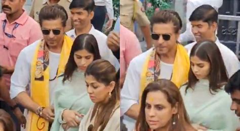 आरती की-चादर चढ़ाई, साई बाबा के दर पर बेटी सुहाना संग शाहरुख खान, लिया ...