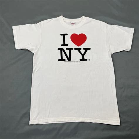 Vintage-1996-I-Heart-New-York-White-Men-s-L-T-Shirt-Classic-Logo-Love ...