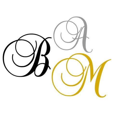 Image result for Fancy Script Monogram Font