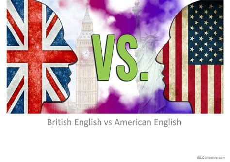 British English vs American English…: English ESL powerpoints