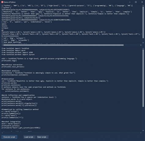 TextBlob Python 的图像结果