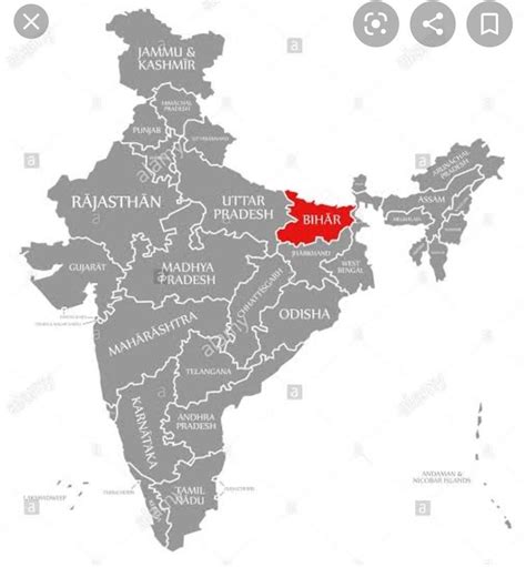show me bihar in india map.. - Brainly.in