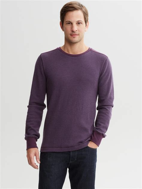 Feeder stripe waffle-knit pullover | Banana Republic