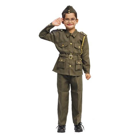 Buy ITSMYCOSTUME Subhash Chandra Bose Costume Dress for Kids Boys ...