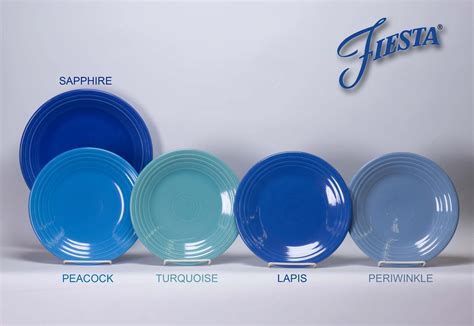 Fiestaware blues: Peacock, Turquoise, Lapis, Periwinkle and Sapphire ...