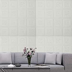 SKY WALLS 3D PVC Foam Self Adhesive DIY Wallpaper/WallStickers (Pack of ...