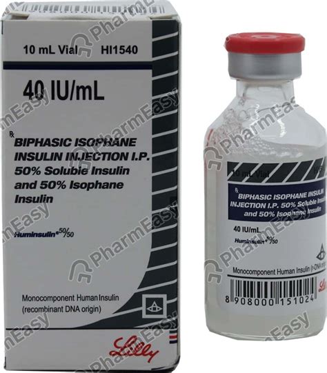 Huminsulin 40 IU/ML Suspension For Injection (10): Uses, Side Effects ...