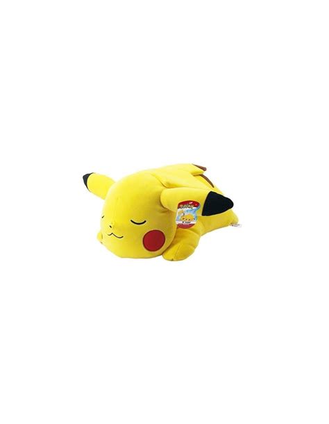 Pikachu Toy Sleepy Pokemon Pikachu 8 Plush Laying Down, Closed Eyes,