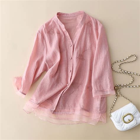 Pure Cotton Embroidered Elegant Top – The Sheen