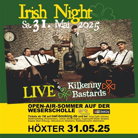 Irish Night mit den Kilkenny Bastards, Weserscholle, 37671 Höxter ...