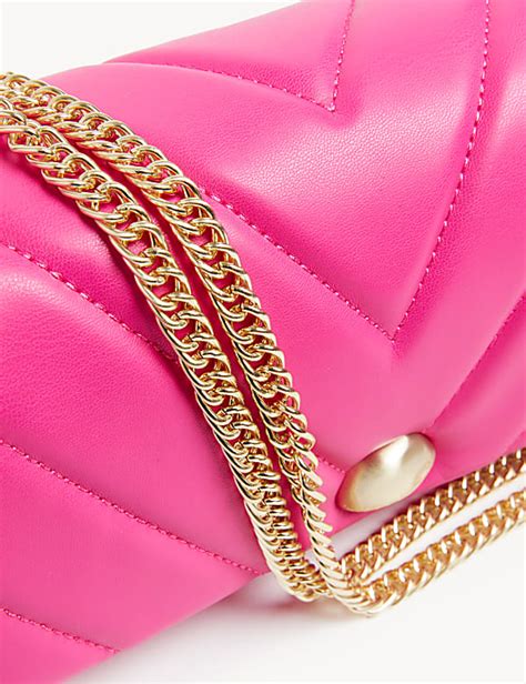 Buy Quilted Chain Strap Shoulder Bag at Marks & Spencer