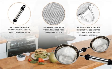 BigPlayer Stainless Steel Soup Juice|Tea Strainer - Versatile Straining ...