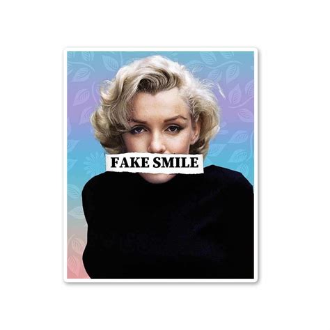 Buy FAKE SMILE Sticker Online | Premium Waterproof Vinyl | STICK IT UP