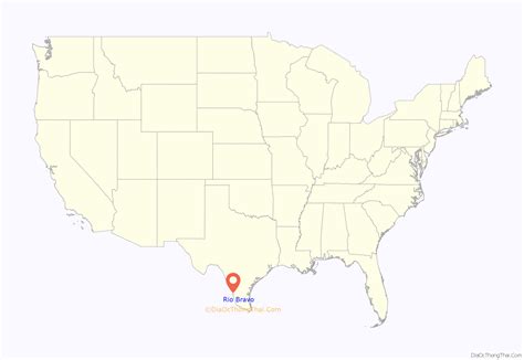 Map of Rio Bravo city
