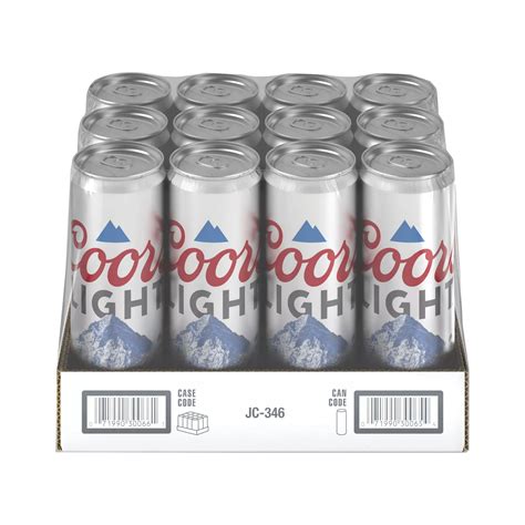 Coors Light Beer, American Light Lager Beer, 4.2% ABV, Single Can, 24 ...