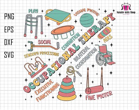 Occupational Therapy Svg, Helping You Grow to Your Full Potential Svg, Pediatric Therapist OT ...