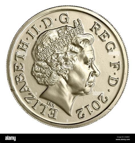 Five one pound coin Cut Out Stock Images & Pictures - Alamy