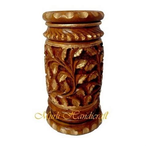 Wooden Pen Stand & Holder - Hand Carved Wooden Pen Holder Manufacturer ...