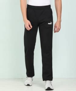 PUMA Solid Men Black Track Pants - Buy PUMA Solid Men Black Track Pants ...
