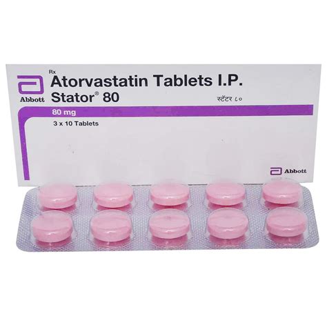 STATOR 80MG TABLET Price, Uses, Side Effects, Composition - Apollo Pharmacy