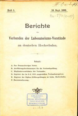 Berichte des Verbandes der Laboratoriumsvorstände – GenWiki