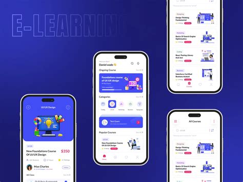 E-learning App Design Portfolio | BMV System Integration