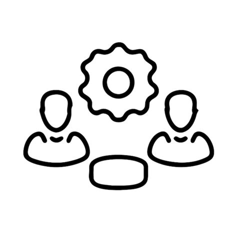 Premium Vector | Project management icon outline