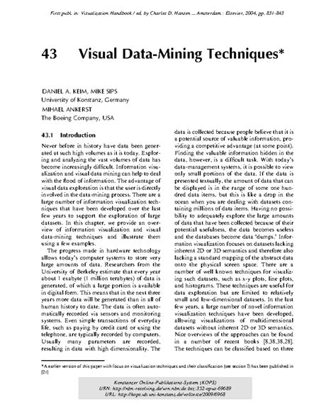 Visual Data Mining Techniques - 43 Visual Data-Mining Techniques ...