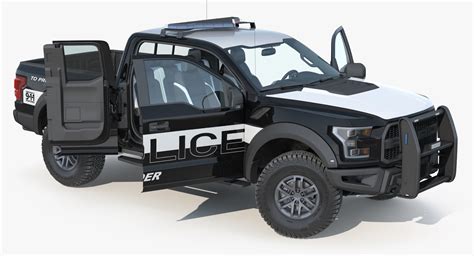 3D Ford F150 Raptor Police Interceptor Unit Simple Interior | 3D Molier ...